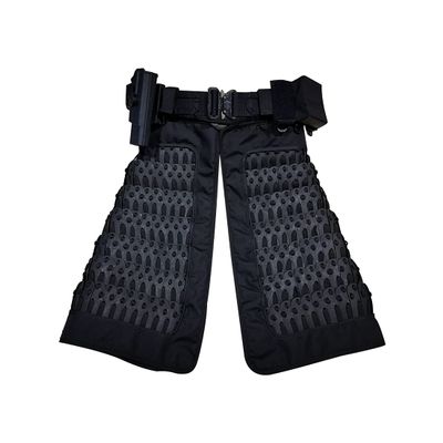 PHYNEDI Tactical Skirt Armor Guards, Non-slip Handmade Classical Medieval Warrior Knight Samurai Combat Protector Defense 500D Clothing Equipment, 2Pcs (without Belt) 6 (Black) 50x51 2cm 2PJ145210BX