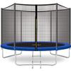 YAKEY Trampoline 10FT 12FT 14FT 15FT Recreational Trampolines with Safety Enclosure Net, ASTM Approved Combo Bounce Outdoor Waterproof Trampoline with Ladder for Kids and Family view 1