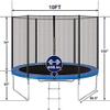 YAKEY Trampoline 10FT 12FT 14FT 15FT Recreational Trampolines with Safety Enclosure Net, ASTM Approved Combo Bounce Outdoor Waterproof Trampoline with Ladder for Kids and Family view 2