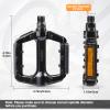 MEGHNA Bike Pedals Non-Slip Bicycle Aluminium Alloy Pedals 1/2 inch Pedal for Mountain Bike Kid Bike Freestyle BMX Bike, Beach Cruiser Bike view 2