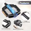 MEGHNA Bike Pedals Non-Slip Bicycle Aluminium Alloy Pedals 1/2 inch Pedal for Mountain Bike Kid Bike Freestyle BMX Bike, Beach Cruiser Bike view 3