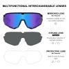 CARFIA Polarized Cycling Sunglasses for Men - 3 Interchangeable Lenses UV400/Shockproof/HD Vision CA5390 view 4