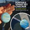Scoring Right Tennis Net Height Mini Measuring Tape and Keyring, Portable 59 Inch Flexible Measuring Tape for Measuring Tennis Net Height, Blue view 2