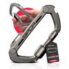 GPCA Multi-Tool Carabiner Clip D Ring Key Chain  Heavy Duty Titanium Clip with Bottle Opener, Pry Tool, Box Cutter Screwdrivers Lock Indicator Key Organizer and EDC Gear (GP Carabiner Pro Titanium) view 1