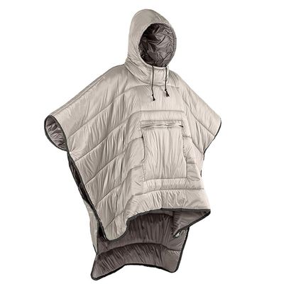 Hoodie Quilted Warm Poncho-Wearable Thermal Blanket-Windbreaker Coat Cloak-Camp Sleeping Bag Lightweight For Unisex
