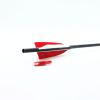 6Pcs/12Pcs Archery 30Inch Carbon Training Hunting Arrows Archery Target Practice Real Feather Nock Tail Removable Nock & Tips Points Carbon Arrow for Recurve Long Bows and Compound Bow (12pcs) view 4