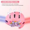 WHALEZON Kids Bike Helmet Ages 3-5-8-14, CPSC ASTM CPSIA Certified Toddler Helmet-Girls Pink Unicorn view 2