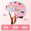 WHALEZON Kids Bike Helmet Ages 3-5-8-14, CPSC ASTM CPSIA Certified Toddler Helmet-Girls Pink Unicorn view 3