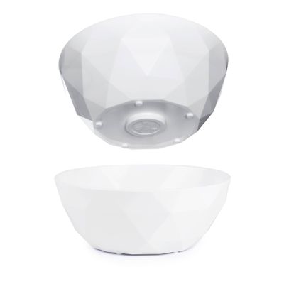 silwy Super Magnetic Bowl (Set of 2) High-Tech Plastic - Perfect for Camping, Caravaning and Boating - Non-Slip Crockery Stackable Without Any Rattling