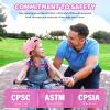 WHALEZON Kids Bike Helmet Ages 3-5-8-14, CPSC ASTM CPSIA Certified Toddler Helmet-Girls Pink view 3