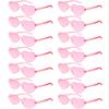Flutesan 42 Pairs Valentine's Day Heart Shaped Sunglasses Bulk for Women Y2k Trendy Rimless Clear Heart Party Favor Glasses(Pink) view 1