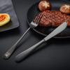 Boulder Bee | Travel Utensils Set | Reusable Camping Cutlery Set | Stainless Steel Flatware Set | Portable Silverware Set with Case | Includes Knife/Fork/Spoon/Straw/Cleaning Cloth/Case (Black) view 3