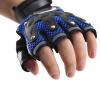 IPENNY Mens Womens Workout Gloves Unisex Half Finger Cycling Gloves Breathable Stretchy Cycling Gloves Non-Slip Short Finger Sport Gym Gloves for Hiking Training Climbing Bike Riding Running view 4