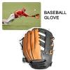 Double Layer Cowhide Leather Baseball Gloves, Left and Right Softball Gloves, 11.5"/12.5", Adjustable and Comfortable, Suitable for Youth and Adults (12.5" Left, Right Throw) view 3