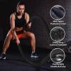 Brobantle Battle Rope 2 Inch Diameter,Black 30FT Exercise Workout Ropes for Home Gym Heavy Weighted Training Rope for Working Out view 4