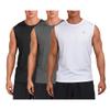 M MOTEEPI Mens Tank Top Undershirt Workout Swim Shirts Sleeveless Gym Tee Shirts 3 Pack Black/Grey/White S view 1