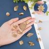 SUNNYCLUE 1 Box 10 Pairs Gold Earring Studs Stainless Steel Ear Studs Flat Round Flower Earring Triangle Oval Square Leaf Rhombus Shape for Man Women Styling Findings Jewelry Gifts view 3