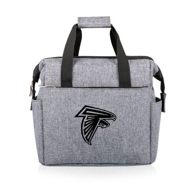 Picnic TIME NFL Atlanta Falcons On The Go Lunch Bag - Soft Cooler Lunch Box - Insulated Lunch Bag, (Heathered Gray)