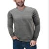 X RAY Mens V Neck Sweater, Dress Sweater for Men Fall, Slim Fit V Neck Waffle Knit Pullover, Charcoal Honeycomb, Small view 1