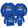 Merry Christmas Trees Leopard Buffalo Plaid Matching Family Toddler Girl Boy Long Sleeve Shirt view 1