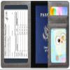 Passport Holder Cover Wallet Case RFID Blocking Leather Card Slot Travel Accessories Documents Organizer Protector for Women Men, Dark Gray view 4