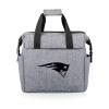 Picnic TIME NFL New England Patriots On The Go Lunch Bag - Soft Cooler Lunch Box - Insulated Lunch Bag, (Heathered Gray) view 1