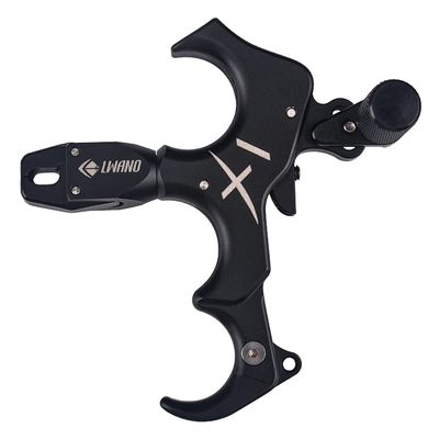 Huntinghome 3 or 4 Fingers Available Archery Release Aids, 360 Degree Rotate Clamp Compound Bow Release