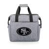 Picnic TIME NFL San Francisco 49ers On The Go Lunch Bag - Soft Cooler Lunch Box - Insulated Lunch Bag, (Heathered Gray) view 1