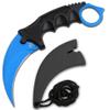 Snake Eye Tactical Triple Set - Karambit,Mini Huntsman Hunting Knife - Outdoors Hunting Camping Fishing (Blue) view 2