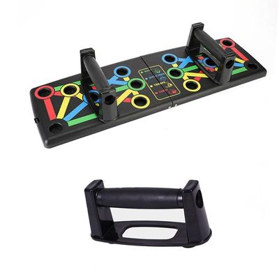 SHENKYPortable Push Up Board System, 14-in-1 Body Building Exercise Tools Workout Push Up Stands, Push Up Workout Board Training