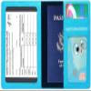 Passport Holder Cover Wallet Case RFID Blocking Leather Card Slot Travel Accessories Documents Organizer Protector for Women Men, Sky Blue view 4