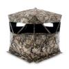 VEIL CAMO VC180 3-Person Hub Blind with Panoramic Windows  Ground Blind for Deer & Turkey Hunting, 180-Degree Panoramic Window, Water Resistant, Durable & Heavy-Duty Design, Silent Closure Door view 2