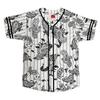 AIRNINE Men's Bandana Print Baseball Jersey Button Down Shirts (S to 5XL) (White_J51, 3X-Large) view 1