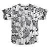 AIRNINE Men's Bandana Print Baseball Jersey Button Down Shirts (S to 5XL) (White_J51, 3X-Large) view 2