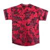 AIRNINE Men's Bandana Print Baseball Jersey Button Down Shirts (S to 5XL) (Red_J51, Small) view 2