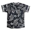 AIRNINE Men's Bandana Print Baseball Jersey Button Down Shirts (S to 5XL) (Black_J51, 5X-Large) view 2