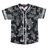 AIRNINE Men's Bandana Print Baseball Jersey Button Down Shirts (S to 5XL) (Black_J51, Small) view 1