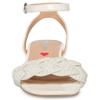 Steve Madden Girls Shoes Oppal Heeled Sandal, White, 4 view 2