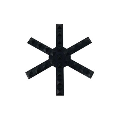 FRESHe Snowboard Stomp Pad - Snowflake Spike Pattern - Specialized Stomp Pad Designed for Better Grip & Adhesion to Snowboards - Black
