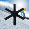 FRESHe Snowboard Stomp Pad - Snowflake Spike Pattern - Specialized Stomp Pad Designed for Better Grip & Adhesion to Snowboards - Black view 3