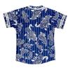 AIRNINE Men's Bandana Print Baseball Jersey Button Down Shirts (S to 5XL) (Blue_J51, Large) view 2