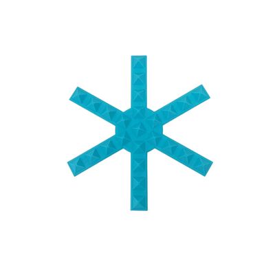 FRESHe Snowboard Stomp Pad - Snowflake Spike Pattern - Specialized Stomp Pad Designed for Better Grip & Adhesion to Snowboards - Teal