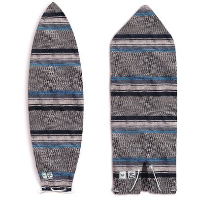Baja Wey Mexican Blanket Surfboard Bag (Brown/ Purple, 5'8In Fish), 101, Purple/ Brown, 5'8In Fish
