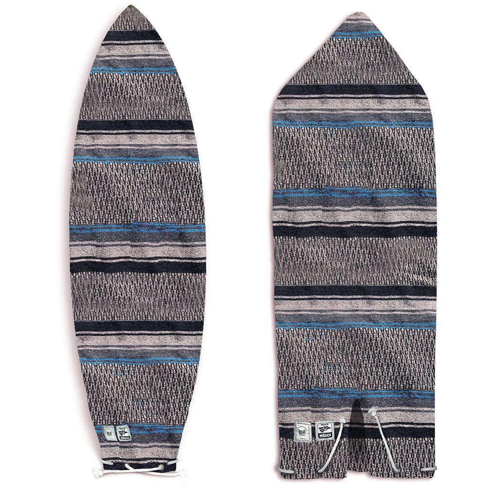 Baja Wey Mexican Blanket Surfboard Bag (Brown/ Purple, 5'8In Fish), 101, Purple/ Brown, 5'8In Fish