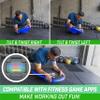 GoSports Fitness Core Hub Plank Board with Smart Phone Integration for Full Body Workouts, Blue view 3