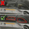Xtreme Mats Dash Mats and Golf Cart Cubby Inserts for Club Car Tempo/Precedent/Onward 2025 and Prior - Surface Protection for Golf Car Dash Areas - Double Diamond Rubber Dashboard Liners view 4