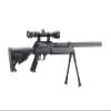 Airsoft Bolt Action Spring Sniper, 470 FPS, Full Metal, 3-9x40mm Scope and Bipod Included - Black view 4