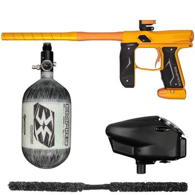 Action Village Empire Axe 2.0 Competition Paintball Gun Package Kit w/Air Tank (Dust Gold/Dust Orange, Tank Size: 68/4500)