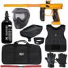 Action Village Empire Axe 2.0 Level 1 Protector Paintball Gun Package Kit (Dust Gold/Dust Orange, Glove Size: Small/Medium) view 1
