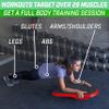 GoSports Fitness Core Hub Plank Board with Smart Phone Integration for Full Body Workouts - Blue or Red view 2